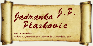 Jadranko Plasković vizit kartica